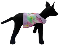 Elegant Tie-Dye Vest with Collar