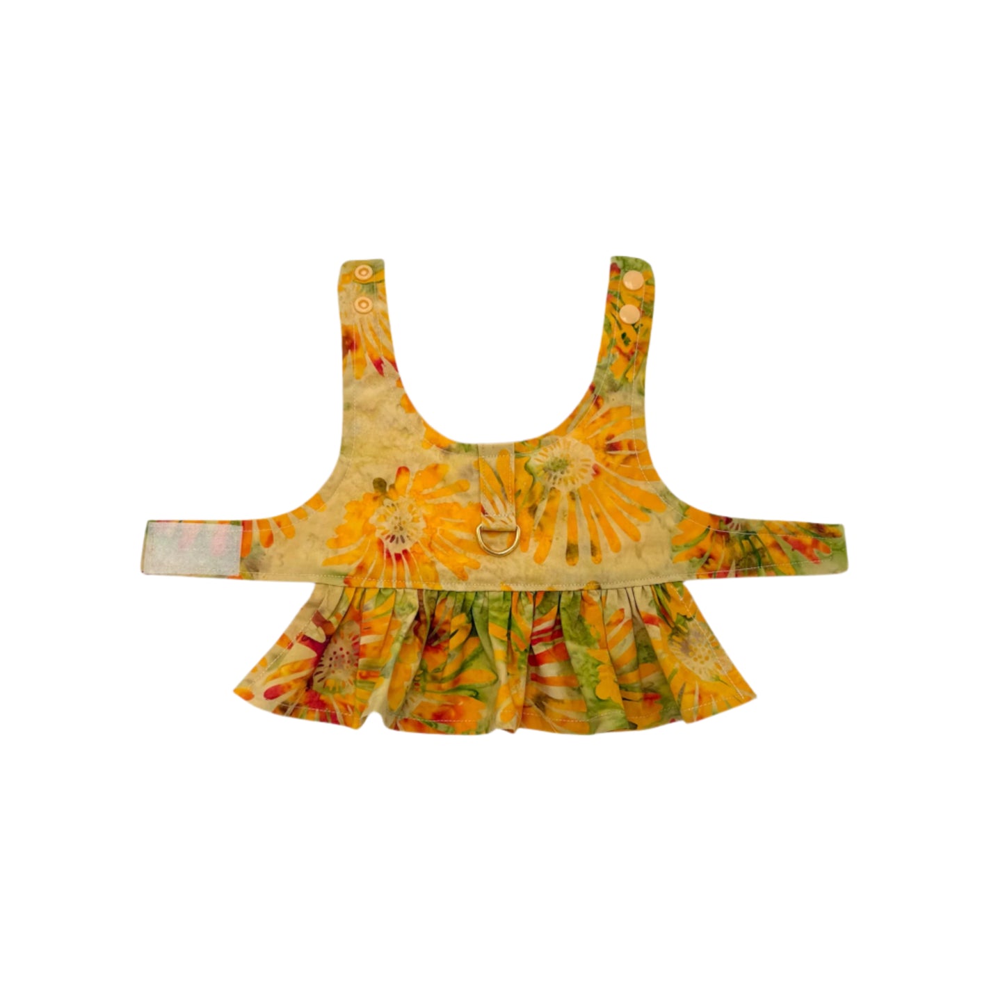 Elegant Tie-Dye Vest with Skirt