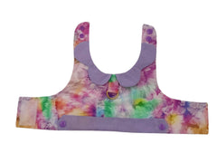 Elegant Tie-Dye Vest with Collar