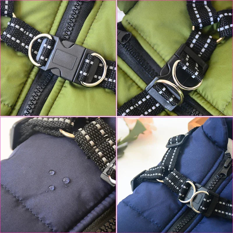 Warm Waterproof Jacket with Harness