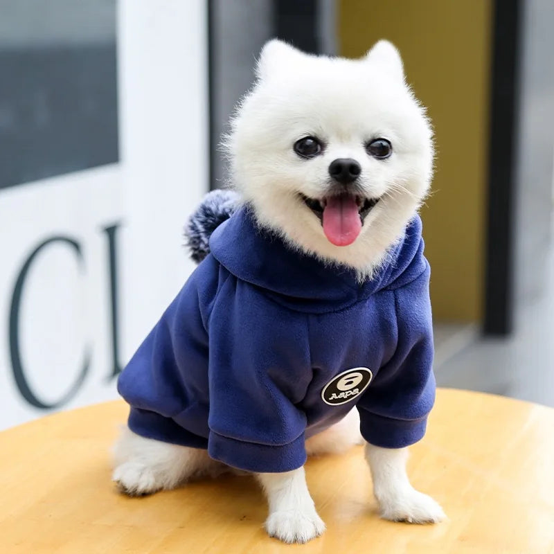 Fleece Hooded Winter Coat for Pets