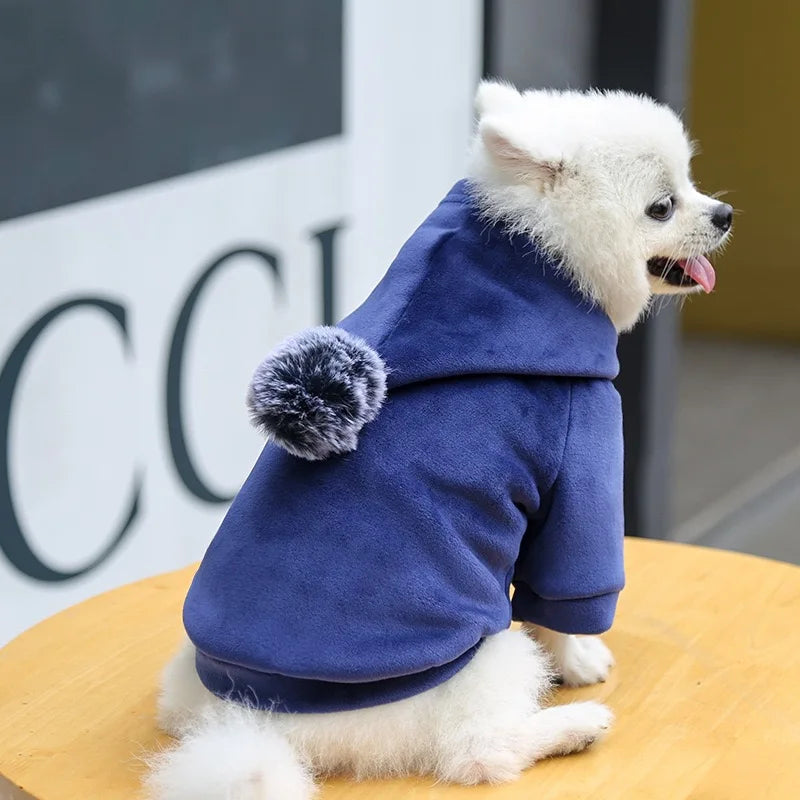 Fleece Hooded Winter Coat for Pets