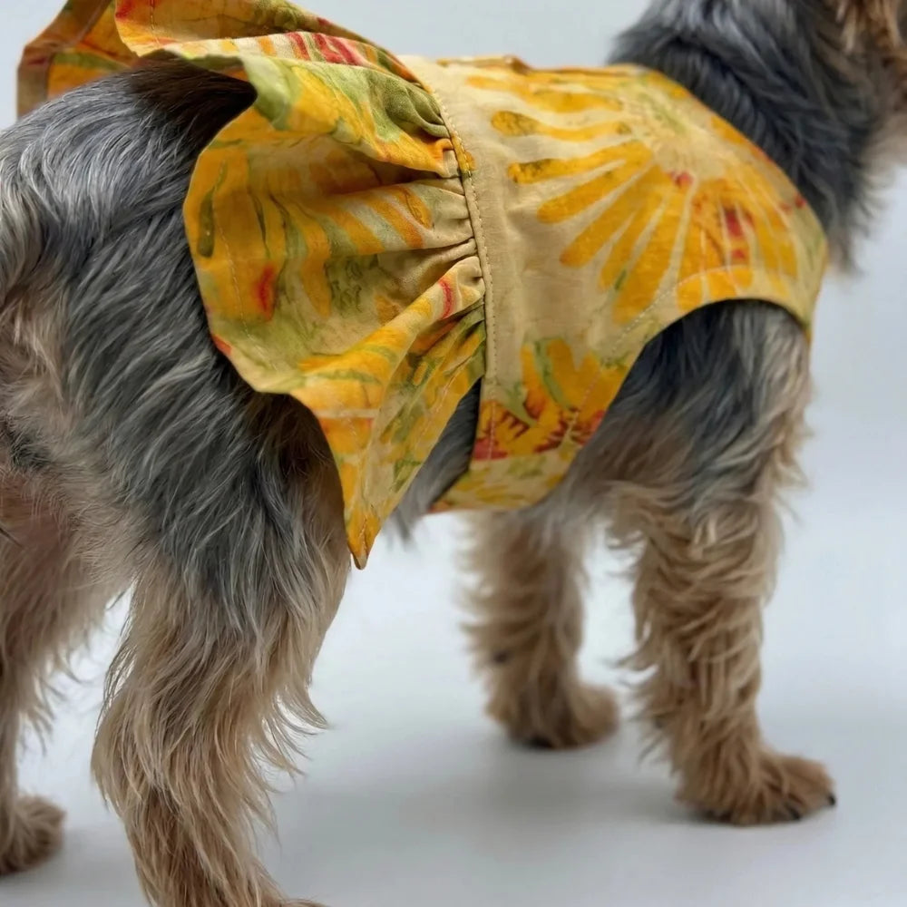 Elegant Tie-Dye Vest with Skirt