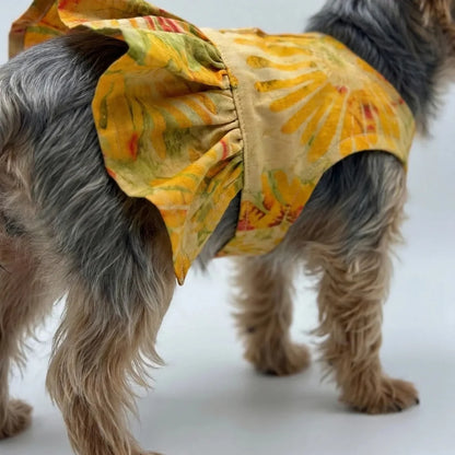Elegant Tie-Dye Vest with Skirt