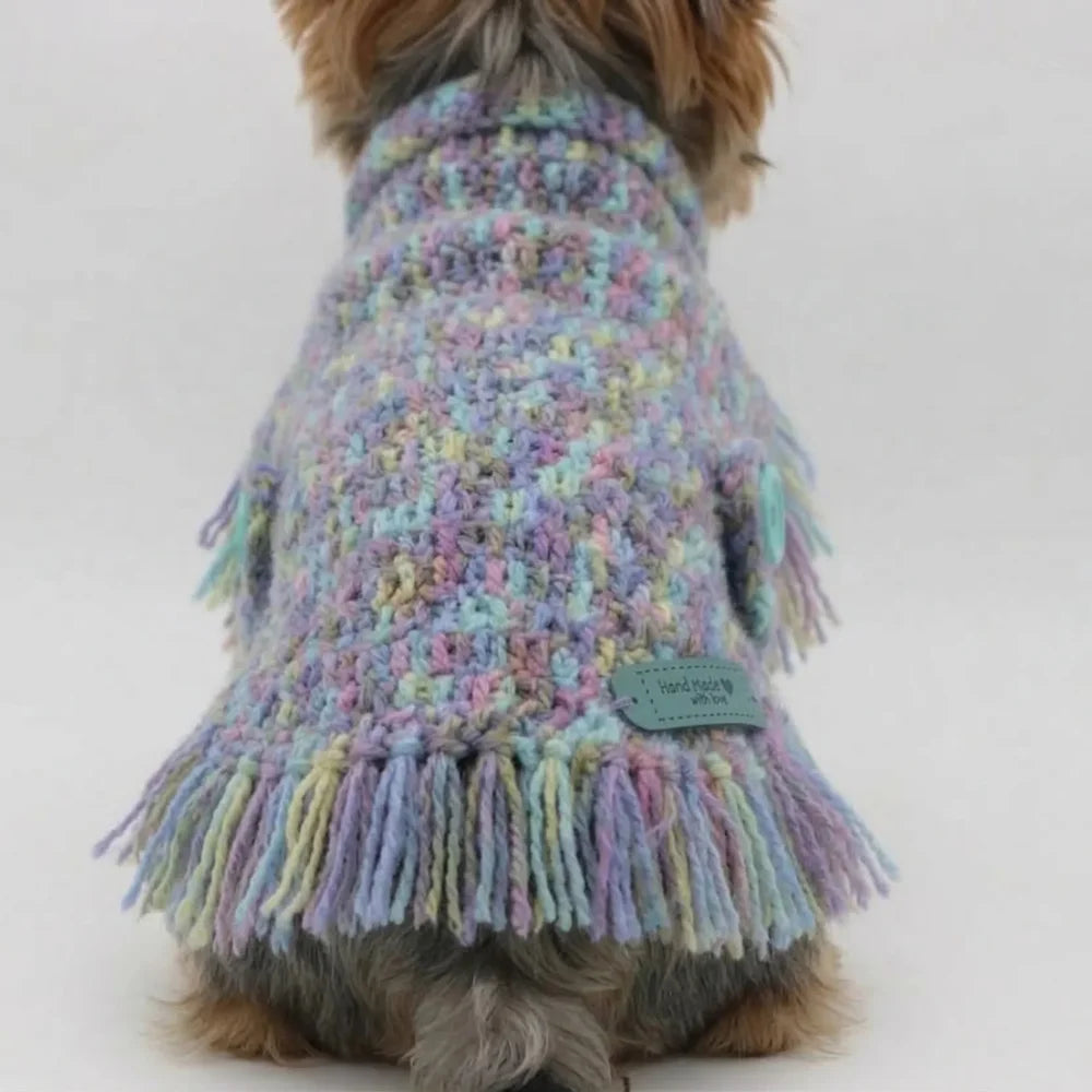 Handmade Crochet Ruana Winter Clothing