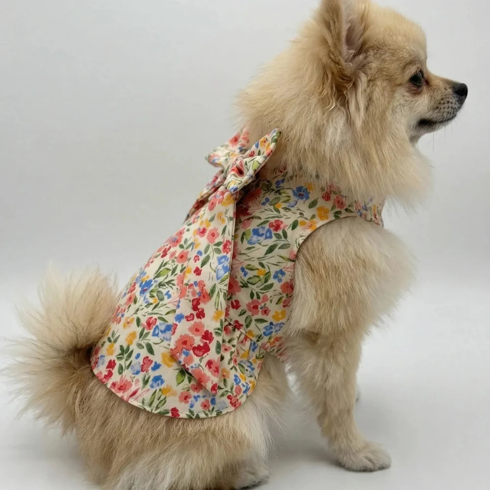 Floral Dress with Bow - Elegance and Style in Every Step